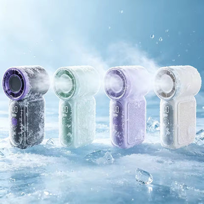 ❄️ Mini Ventilateur Portable Rechargeable USB – Écran LED, 100 Vitesses, Ultra Puissant